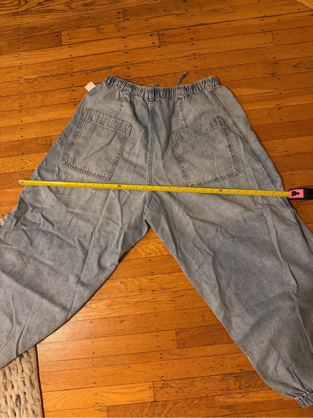 Anthropologie Pilcro Light Blue Relaxed Women’s Jeans with Drawstring Waist - Picture 10 of 11